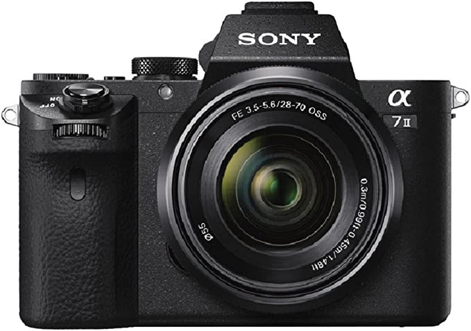 Sony Sony Alpha 7 II | full-frame microcamera with Sony 28-70 mm fhand 3.5-5.6 zoom lens (24.3 megapixels, fast mixed autofocus, 5-axis internal optical image stabilization, XAVC S format recording)