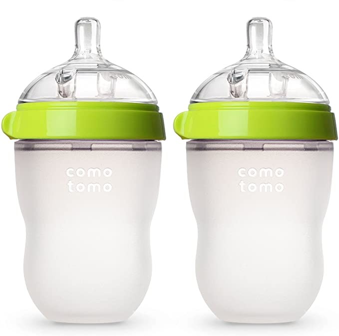 Comotomo Baby Bottle, Green, 8 oz, ~ 236.56 ml (2)