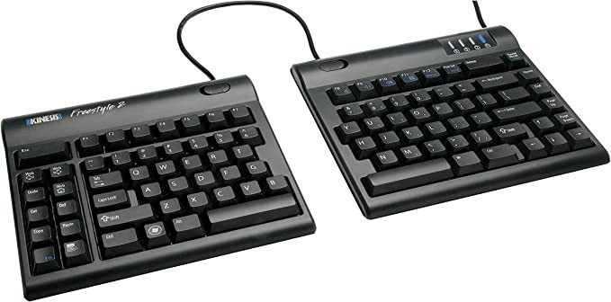 KINESIS for PC Freestyle2 ergonomic mechanical keyboard (9" or 20" detached, approx. 22.86 cm or 50.80 cm)
