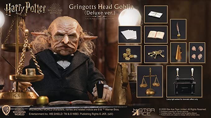 Harry Potter and the Sorcerer's Stone: Gringotts Head Goblin (Deluxe Edition) 1:6 Scale Action Figure